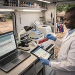 Mobile lab in rural Africa